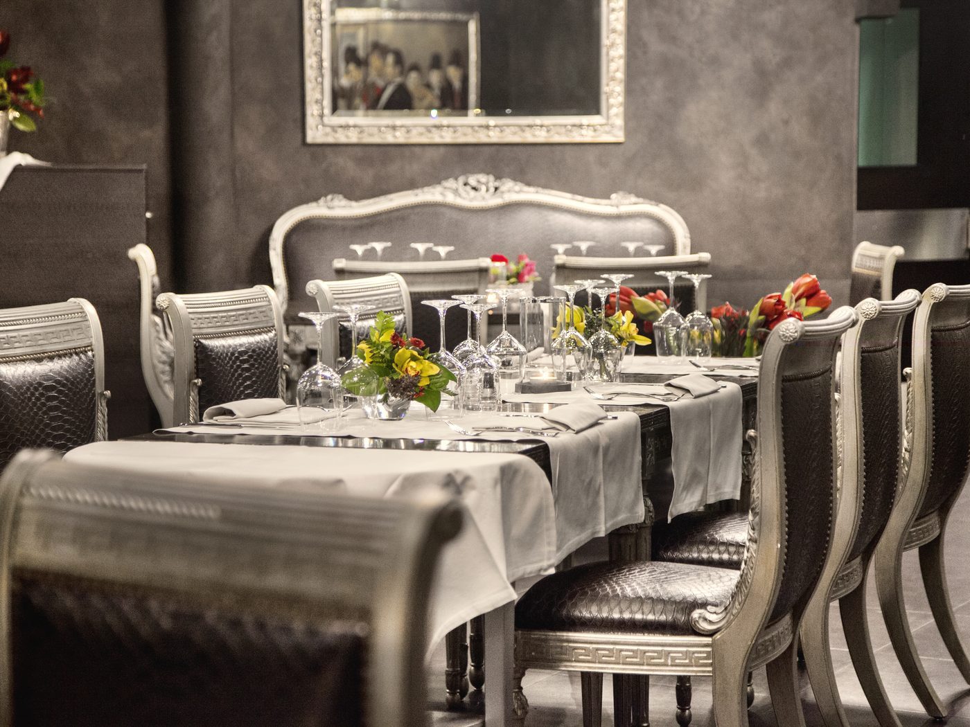 The dining room