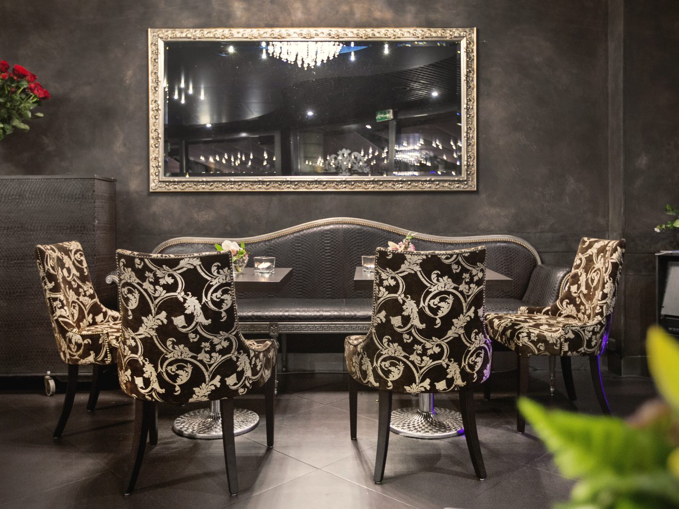The dining room
