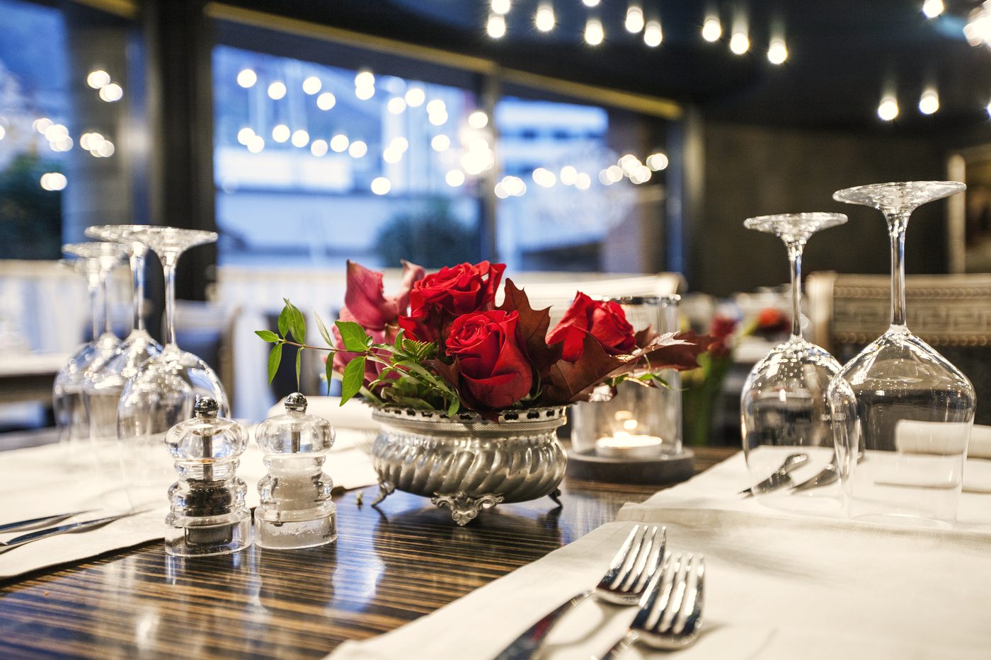 The dining room